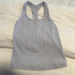 lululemon athletica light purple/gray Racerback Tank Top